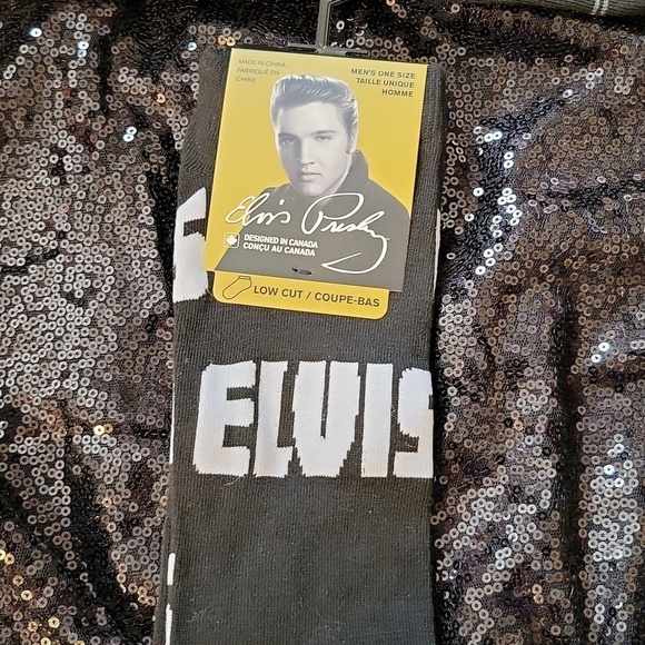 New Elvis Men's 2 pairs low cut socks US 7-12 - Picture 8 of 12
